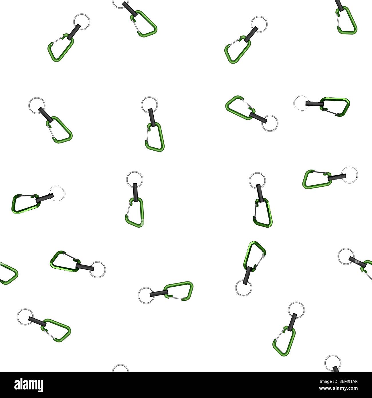 pattern holder key ring clip cartoon vector Stock Vector