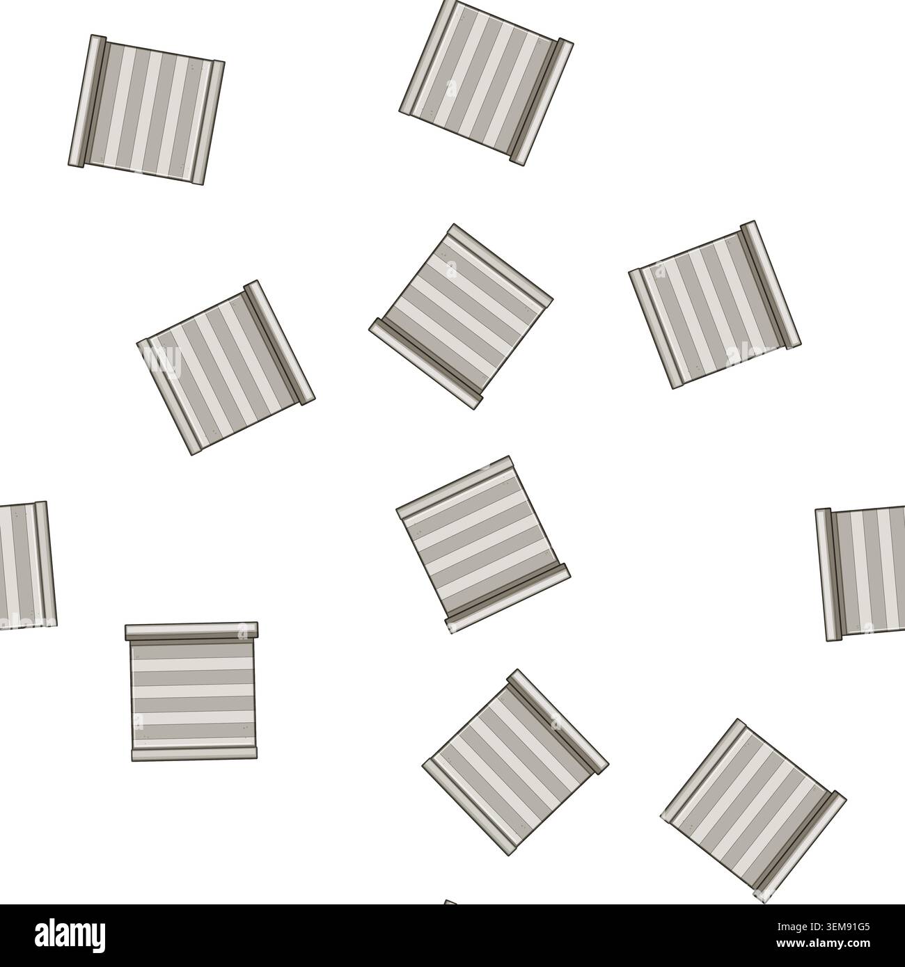 pattern Roller blind closed providing privacy and sun protection Stock Vector
