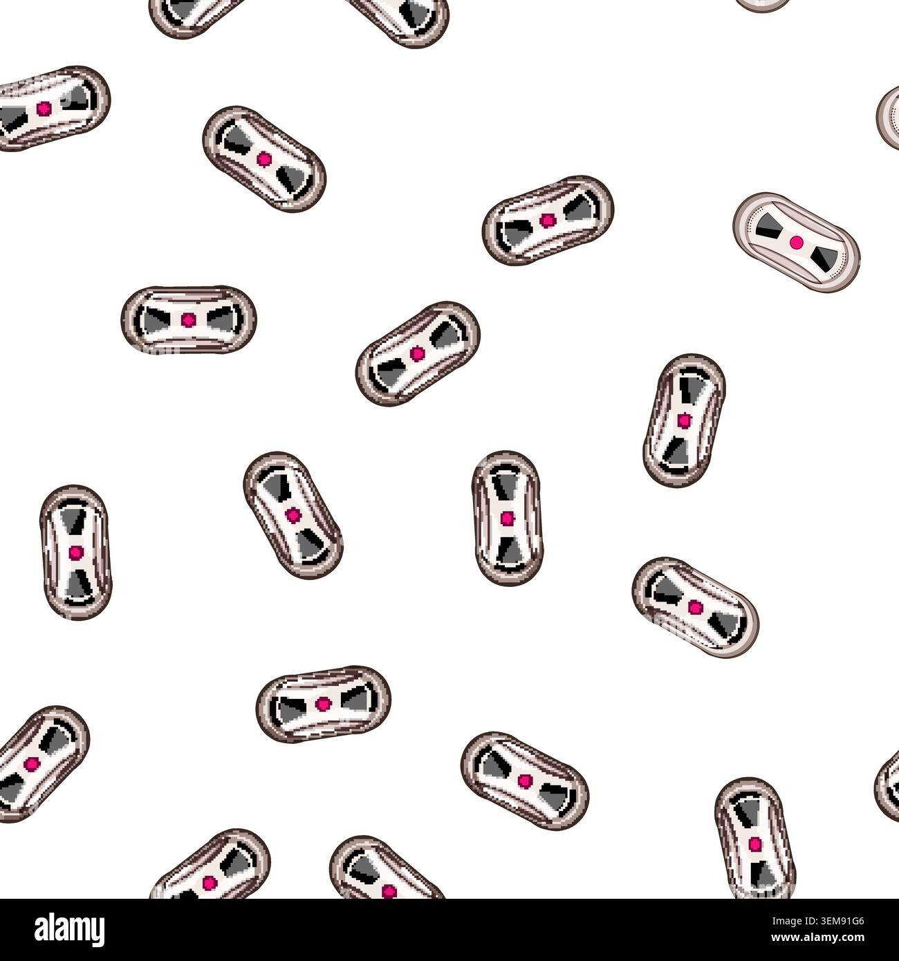 pattern home glass cleaning robot cartoon vector Stock Vector