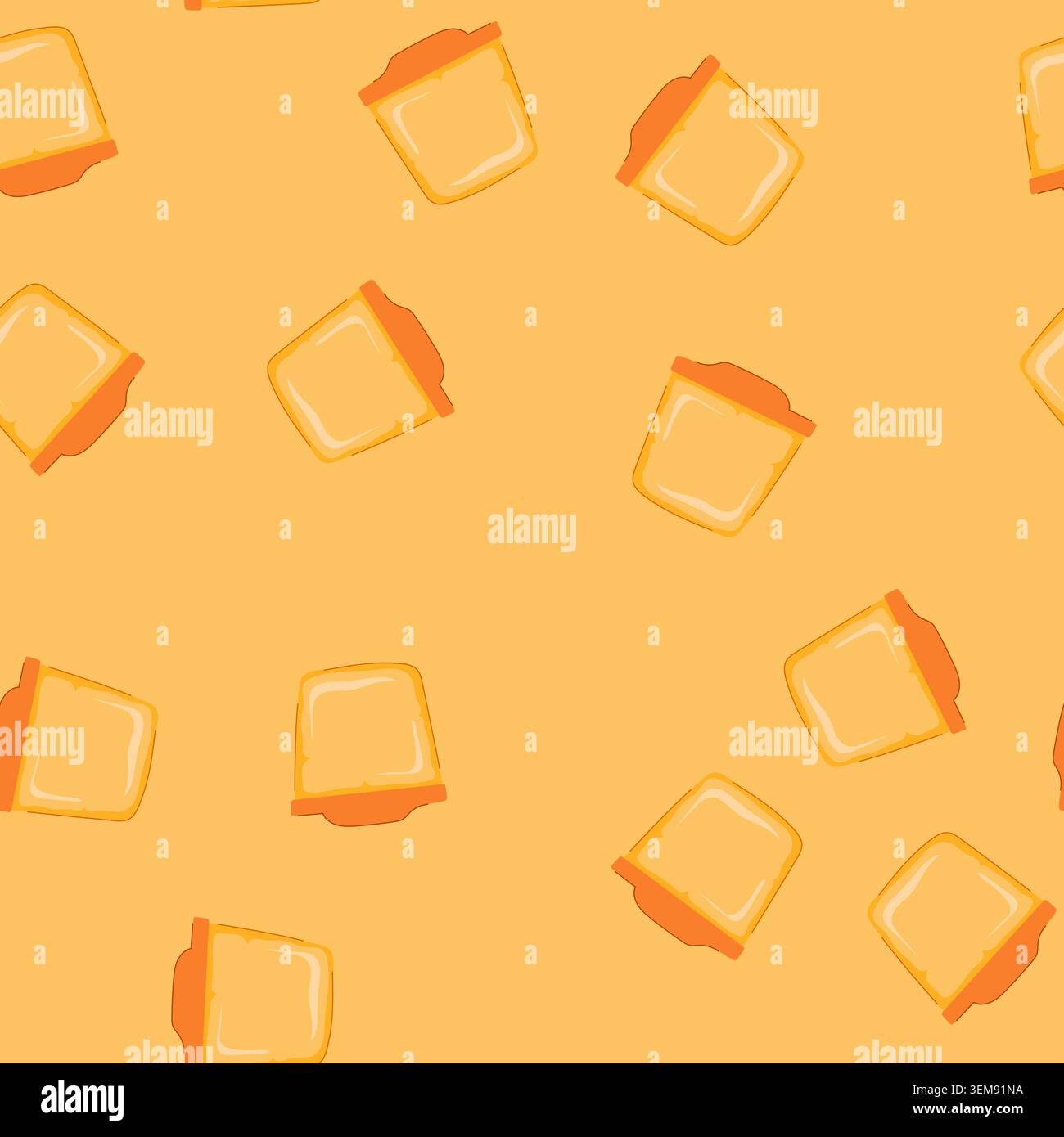 seamless pattern washable silicone snack bag cartoon vector Stock Vector