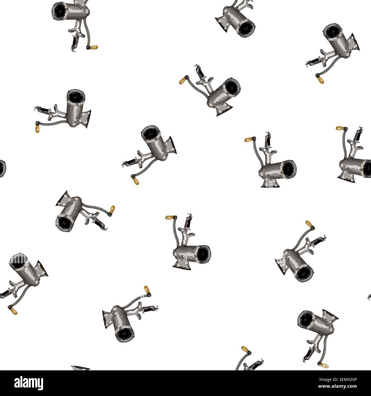 pattern food meat grinder cartoon vector Stock Vector