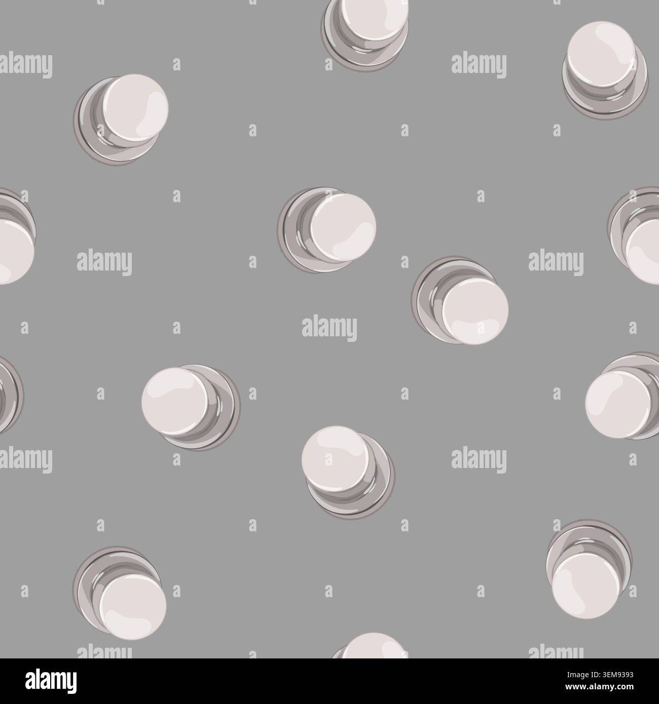 seamless pattern knob door handle cartoon vector Stock Vector