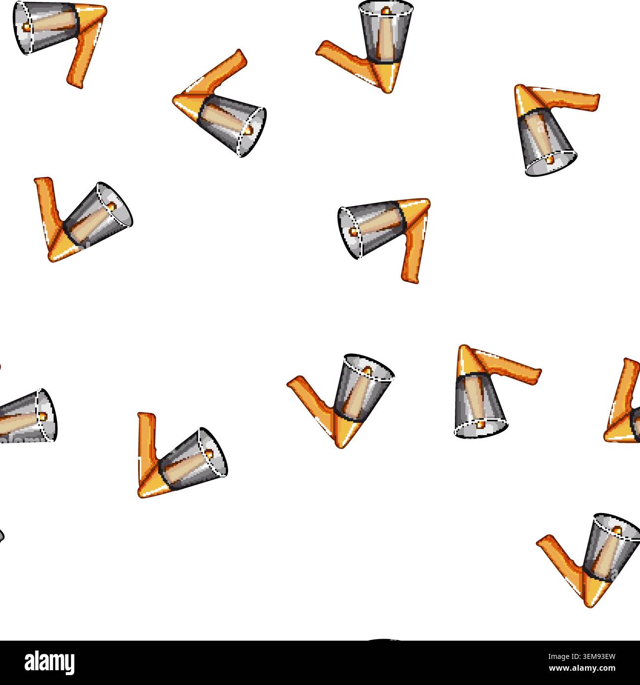 pattern loud megaphone speaker cartoon vector Stock Vector