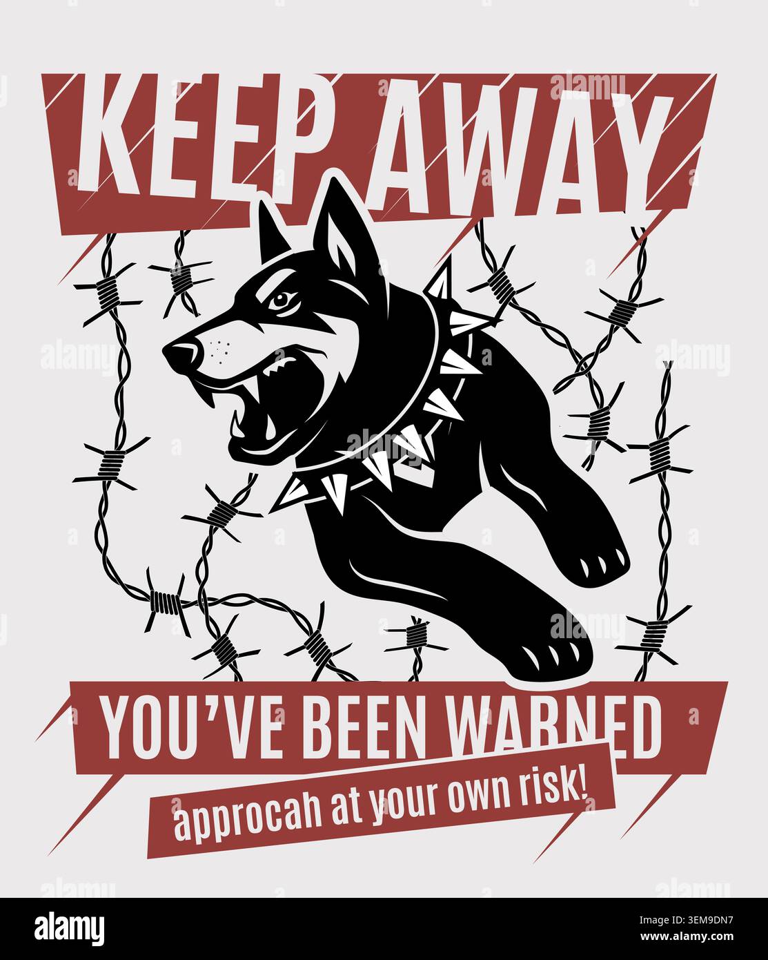 Fierce dog barking Stock Vector Images - Alamy