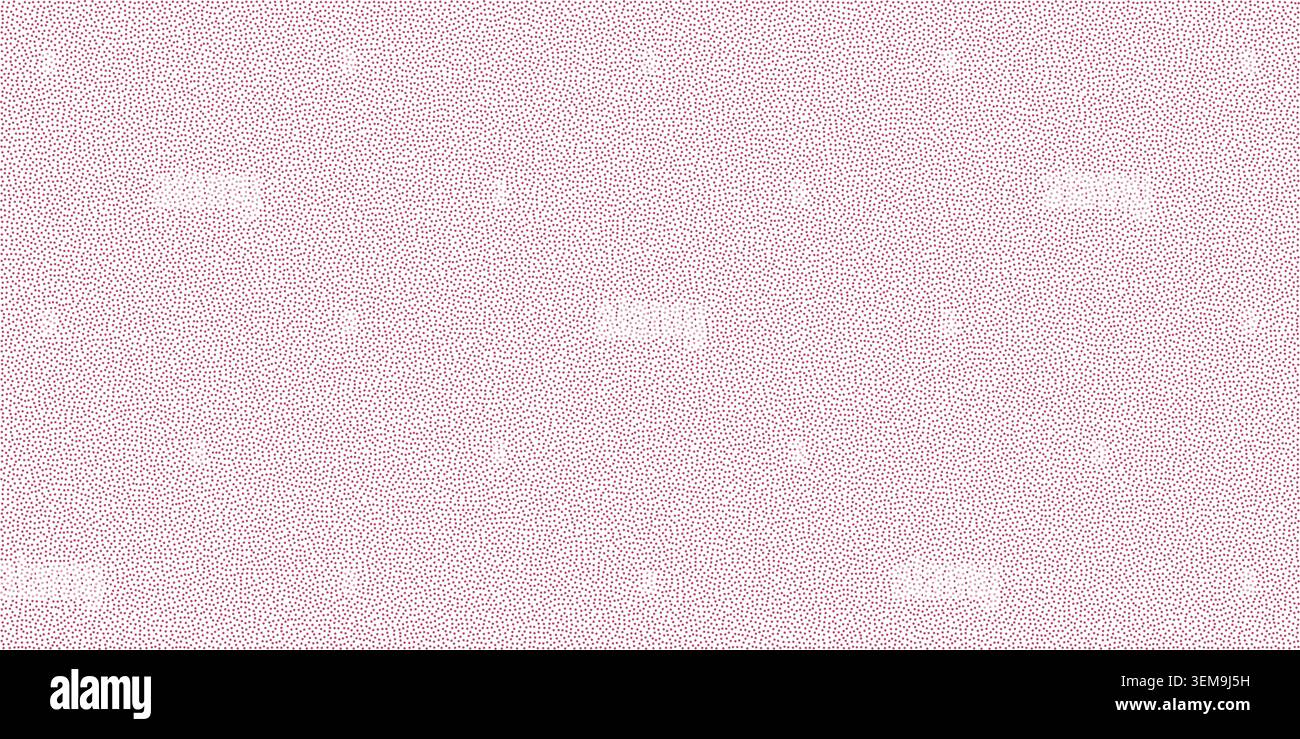 Abstract pink stipple pattern background fine red dots texture, grain noise Stock Vector