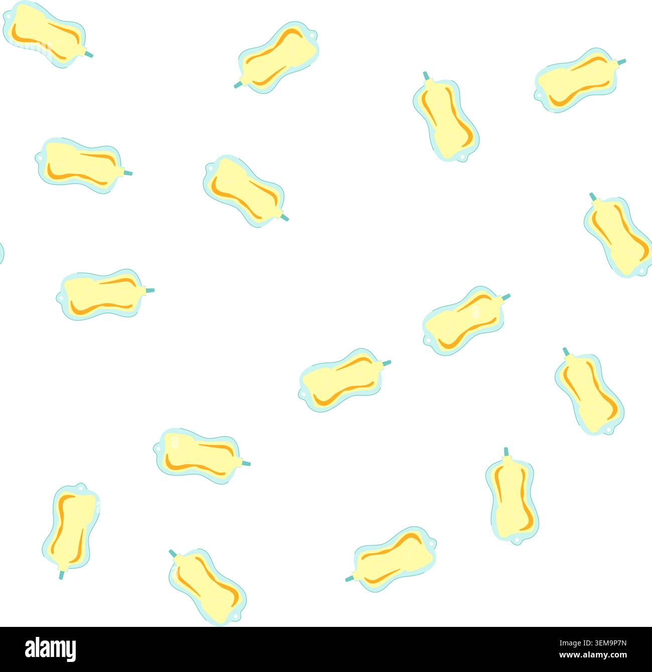 pattern solution iv fluid bag cartoon vector Stock Vector