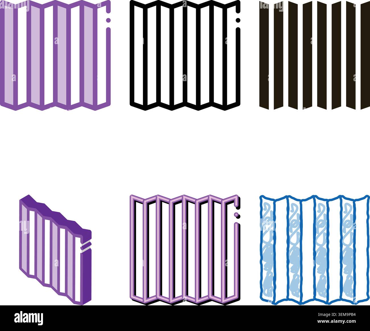 protective variations sound cover icon vector outline Stock Vector