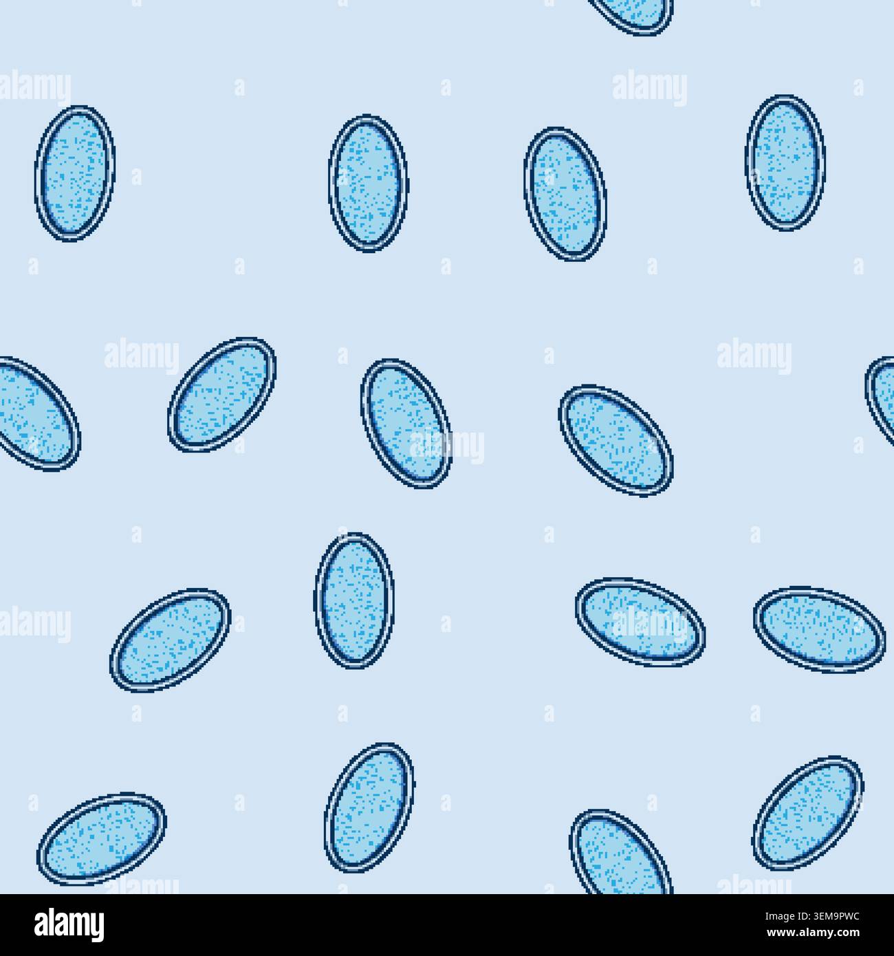seamless pattern resort top view pool cartoon vector Stock Vector
