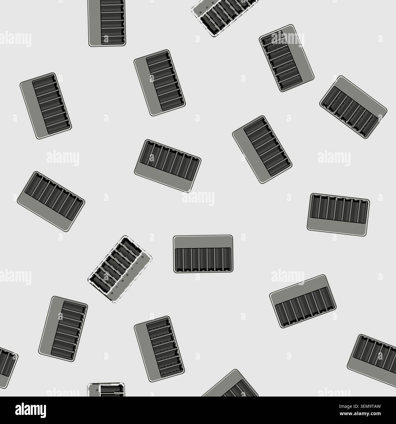 seamless pattern lithium aa battery charger cartoon vector Stock Vector