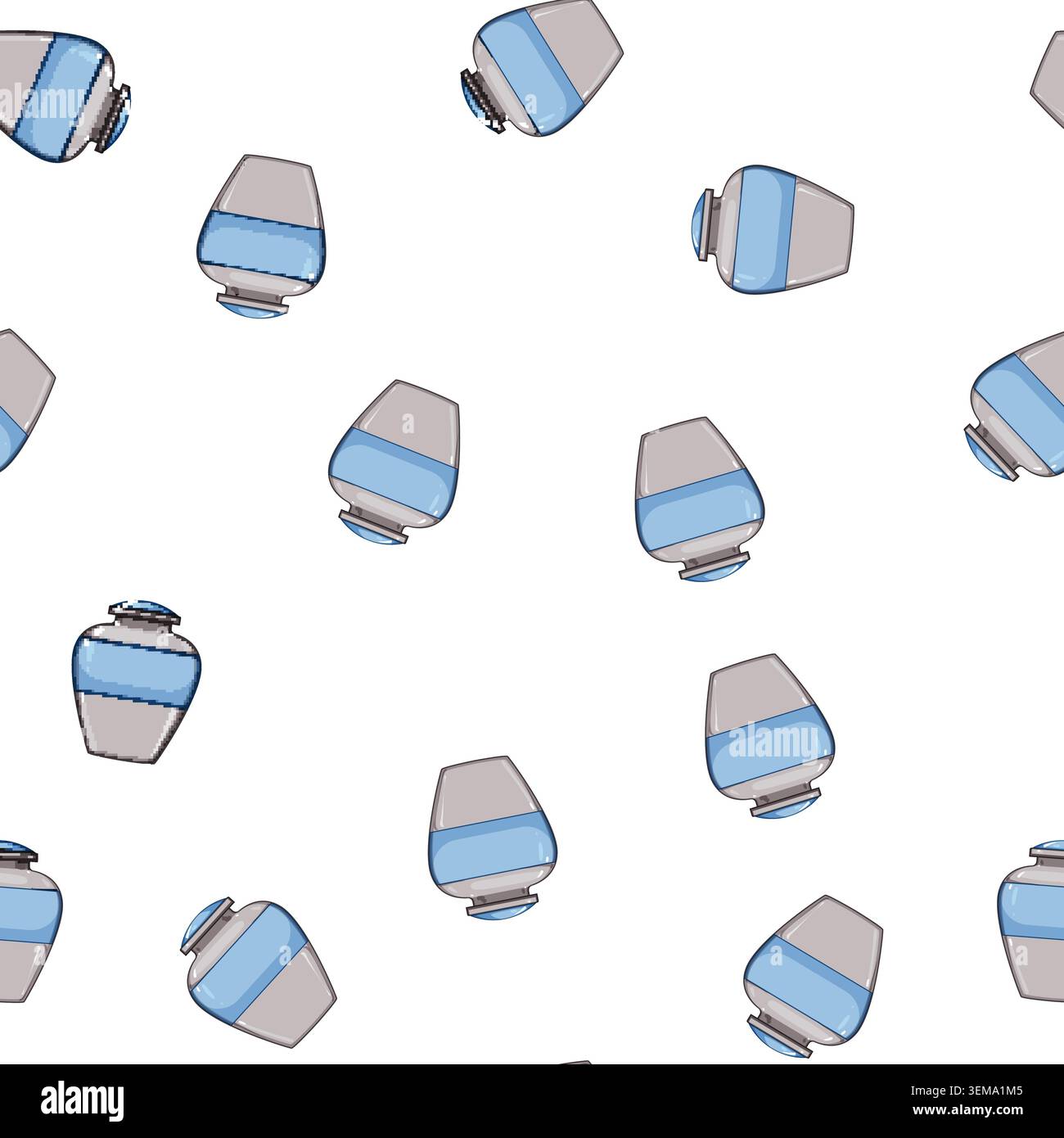 pattern grief urn ashes cartoon vector Stock Vector