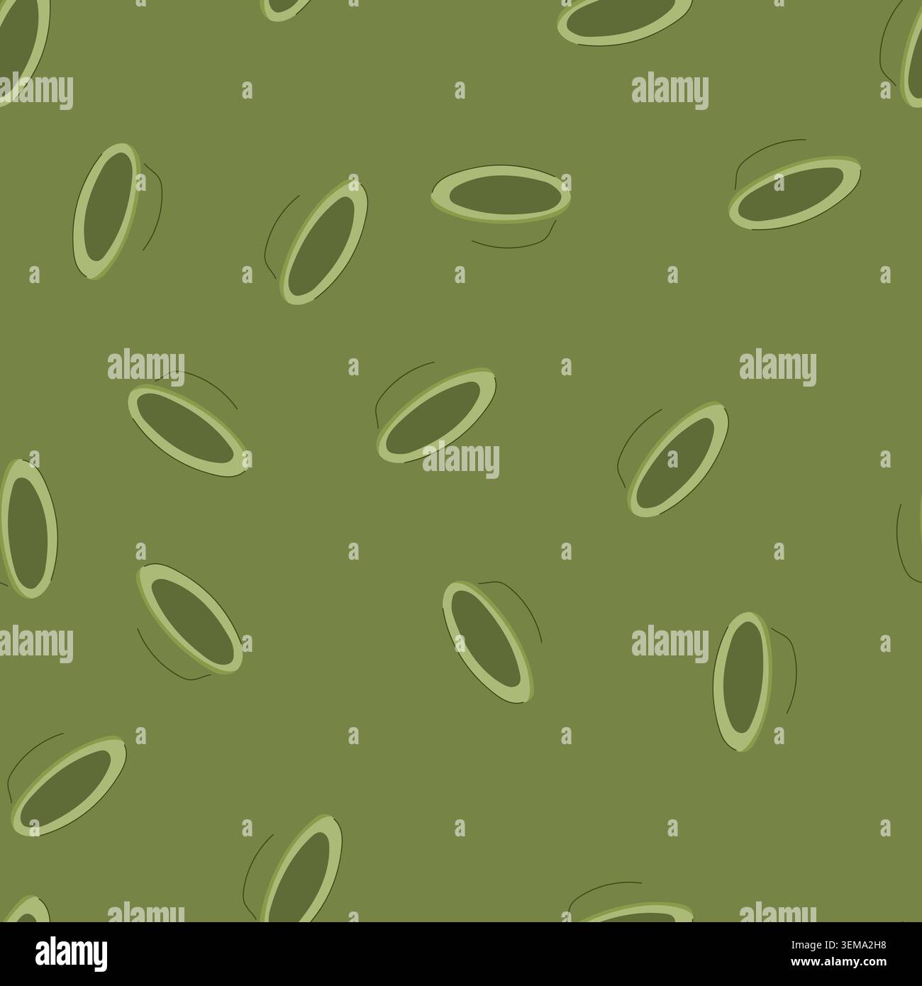seamless pattern glass sauce dipping bowl cartoon vector Stock Vector