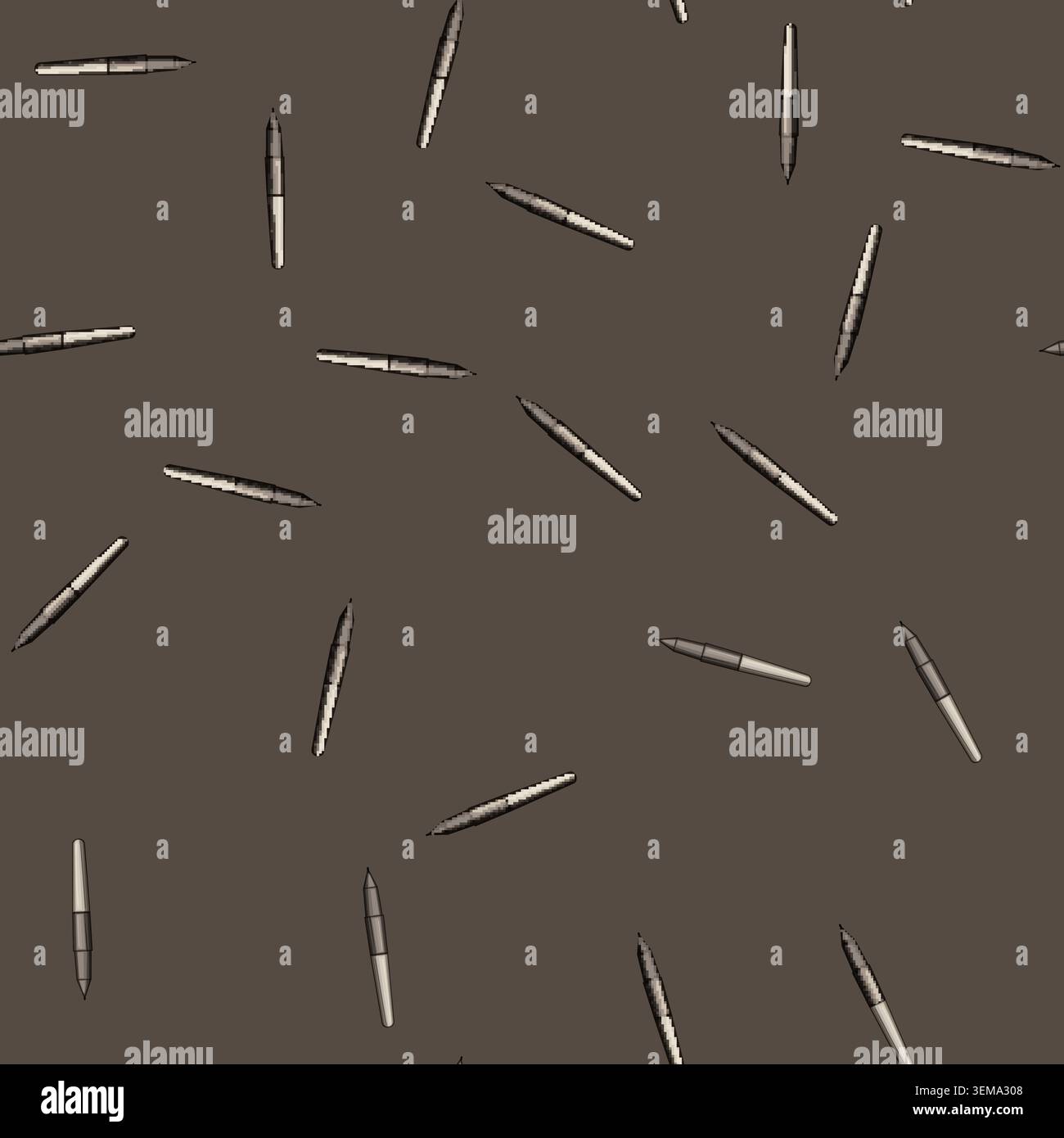 seamless pattern display interactive whiteboard pen cartoon vector Stock Vector