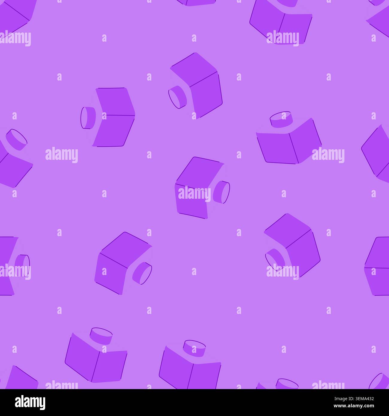 seamless pattern toy building blocks cartoon vector Stock Vector