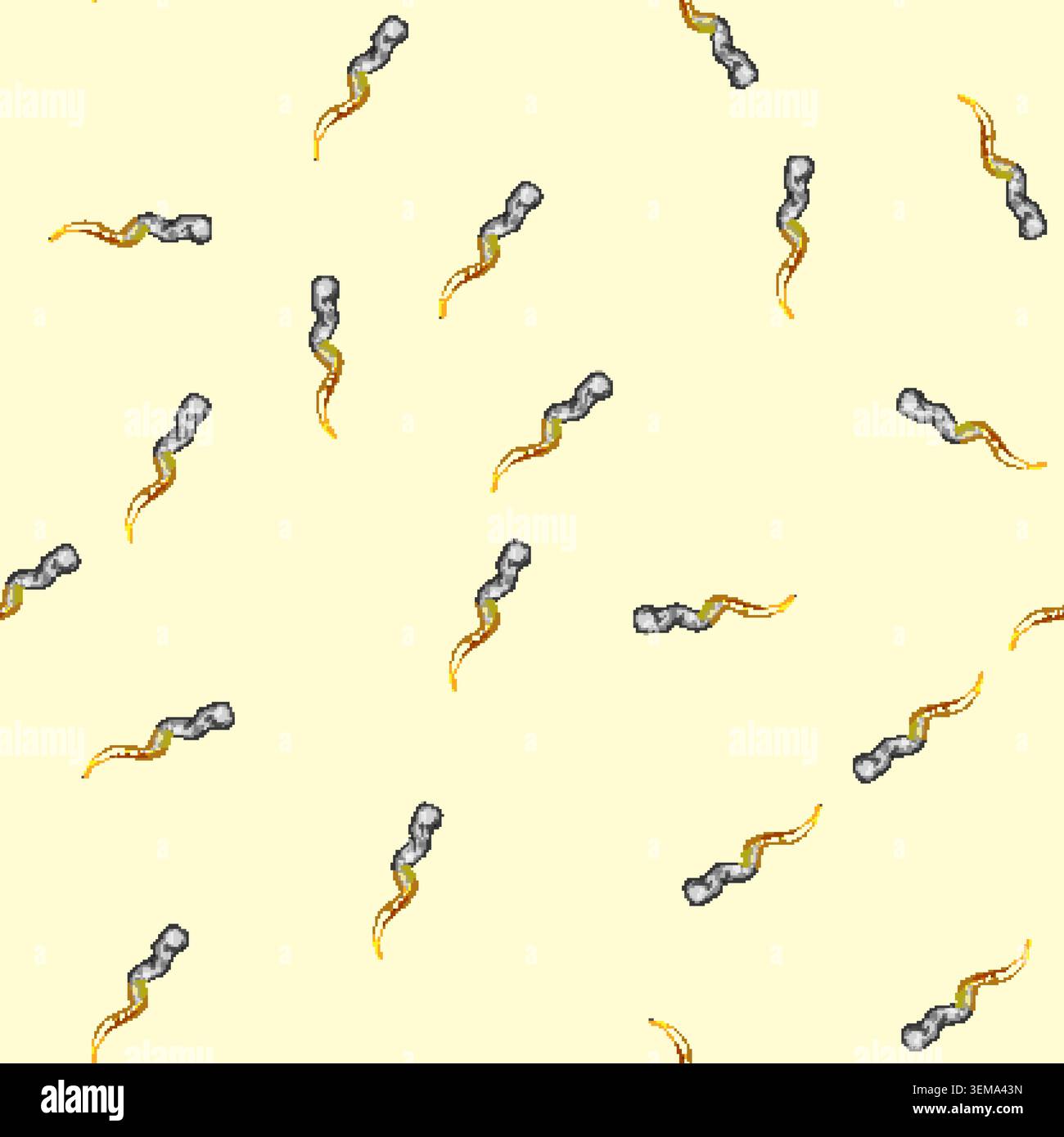 seamless pattern smoke rocket fire trail cartoon vector Stock Vector