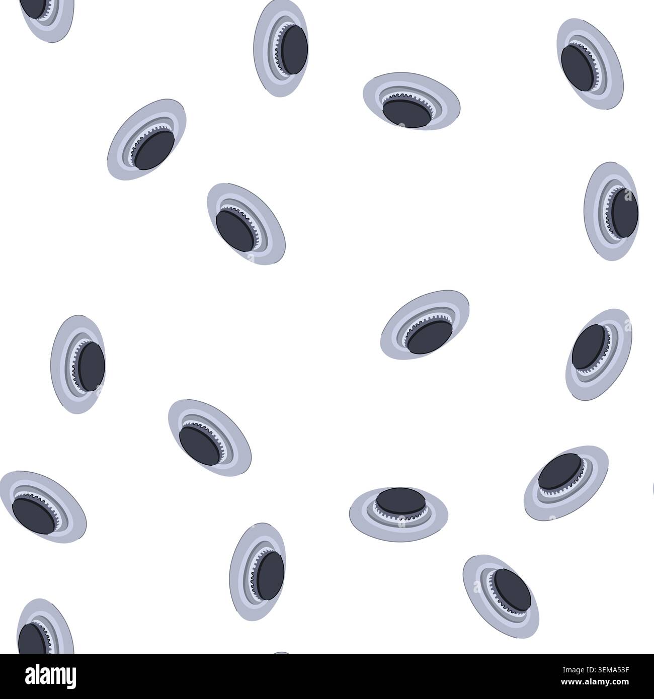 pattern blue stove burner cartoon vector Stock Vector