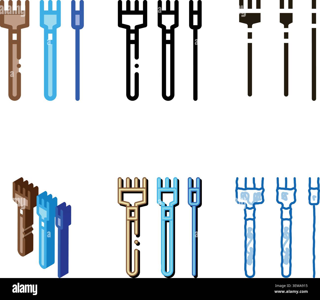 range leatherworking crafting tools icon vector outline Stock Vector