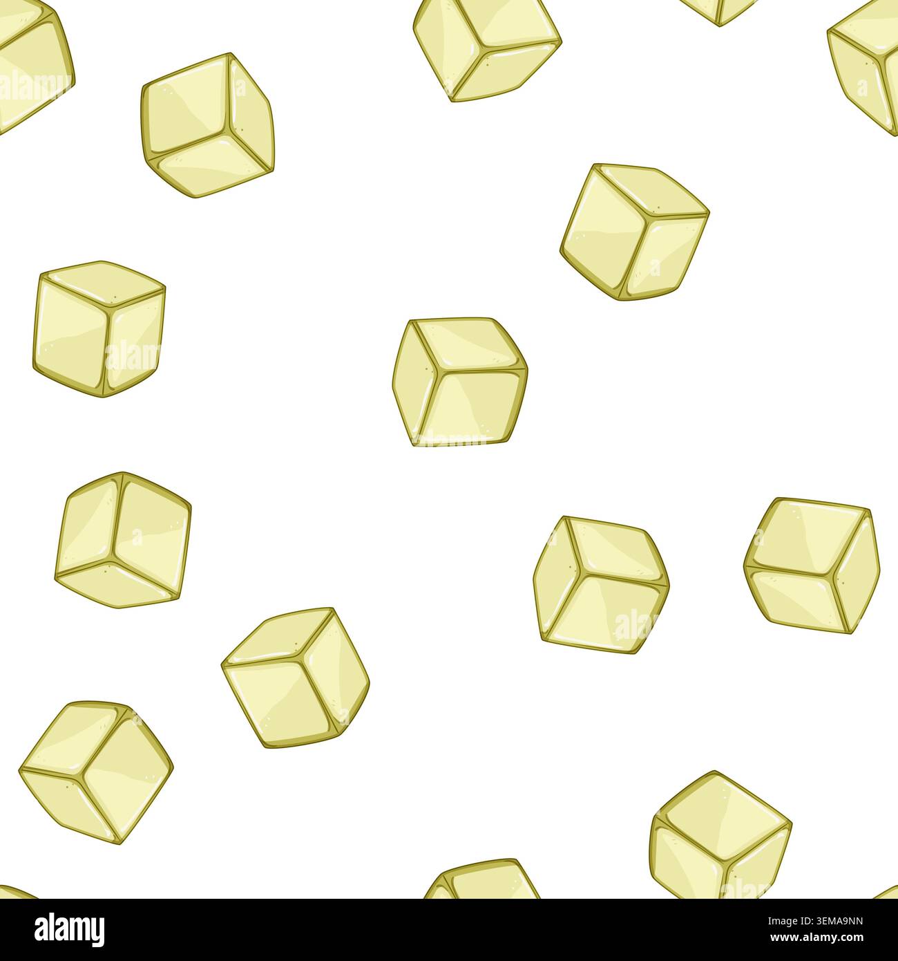 pattern sustainable ice cubes reusable cartoon vector Stock Vector