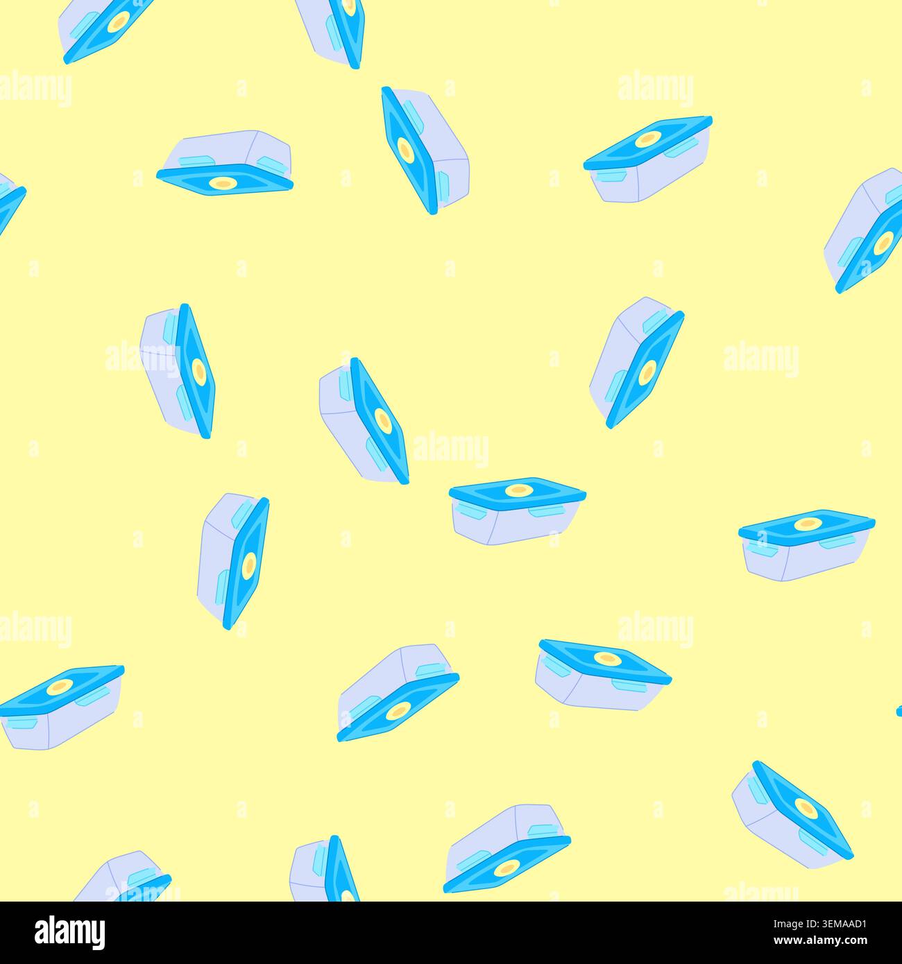 seamless pattern food glass container cartoon vector Stock Vector