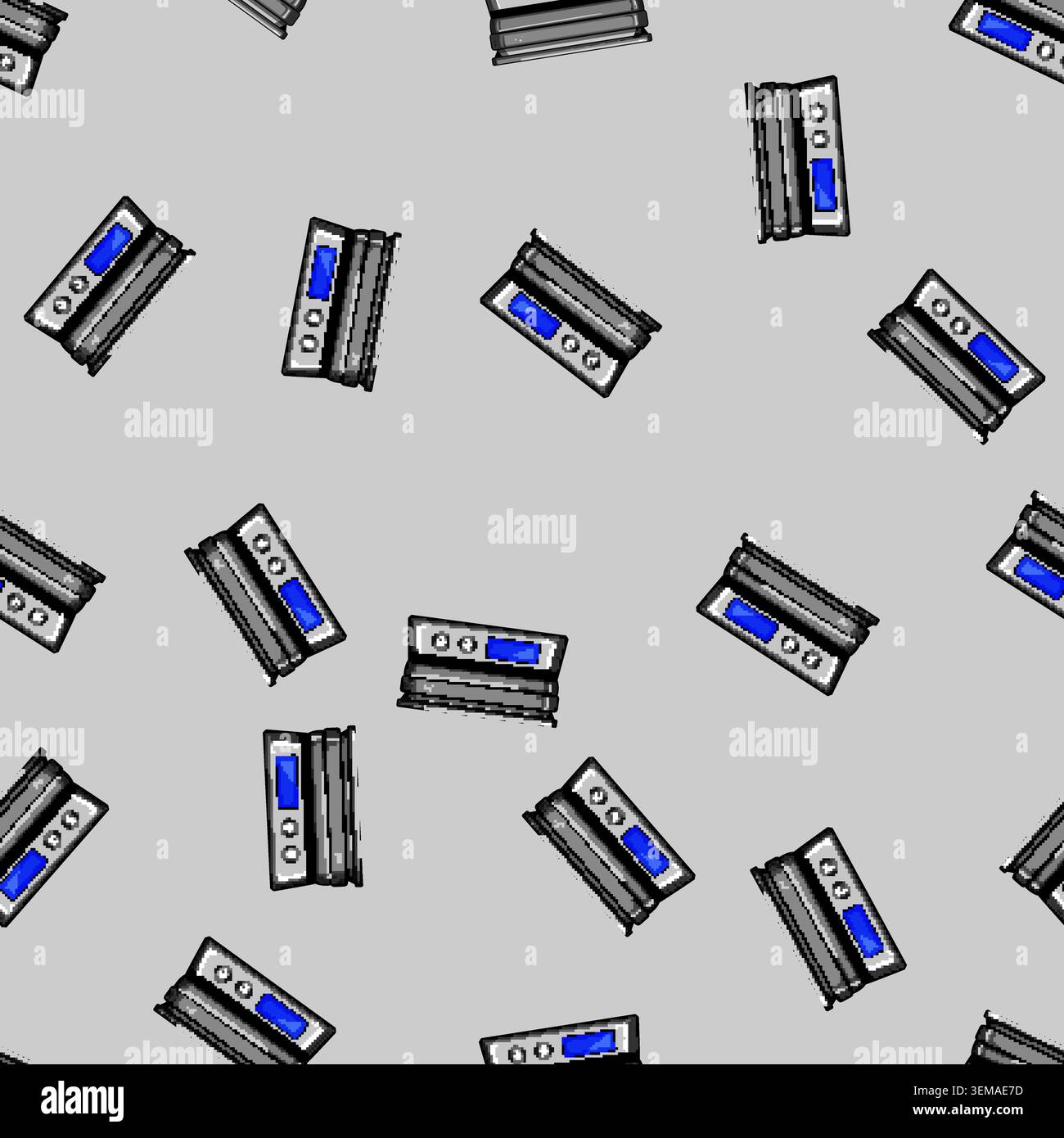 seamless pattern roast electric grill cartoon vector Stock Vector