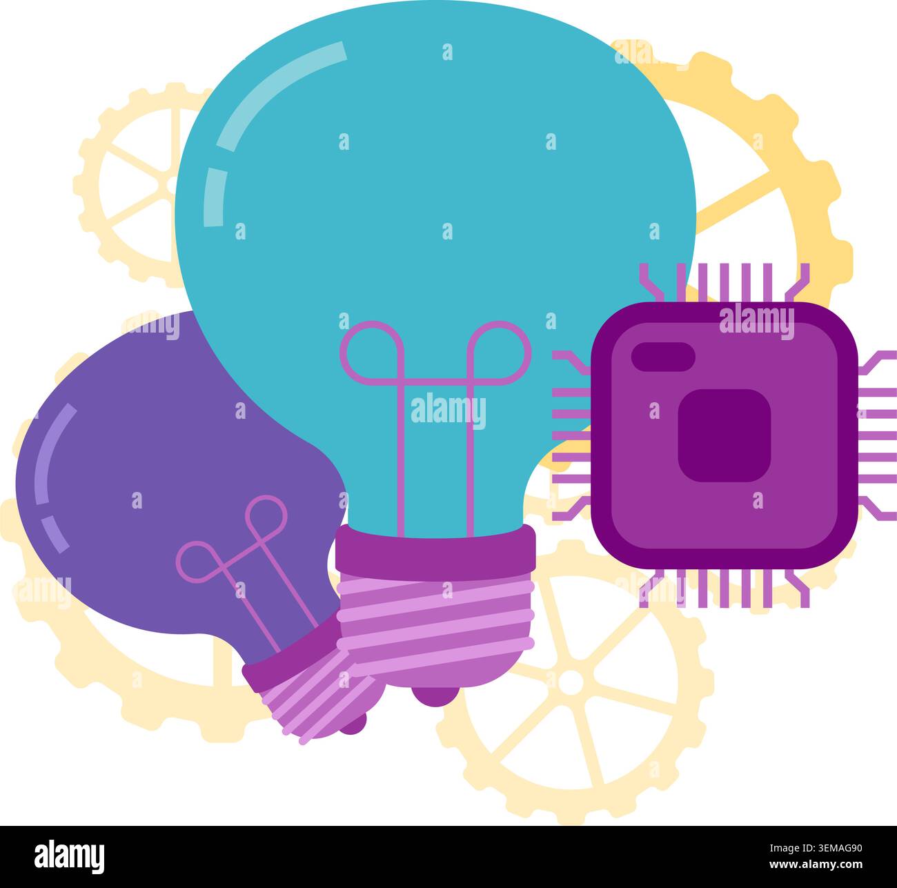 Innovation and Technology Development Stock Vector