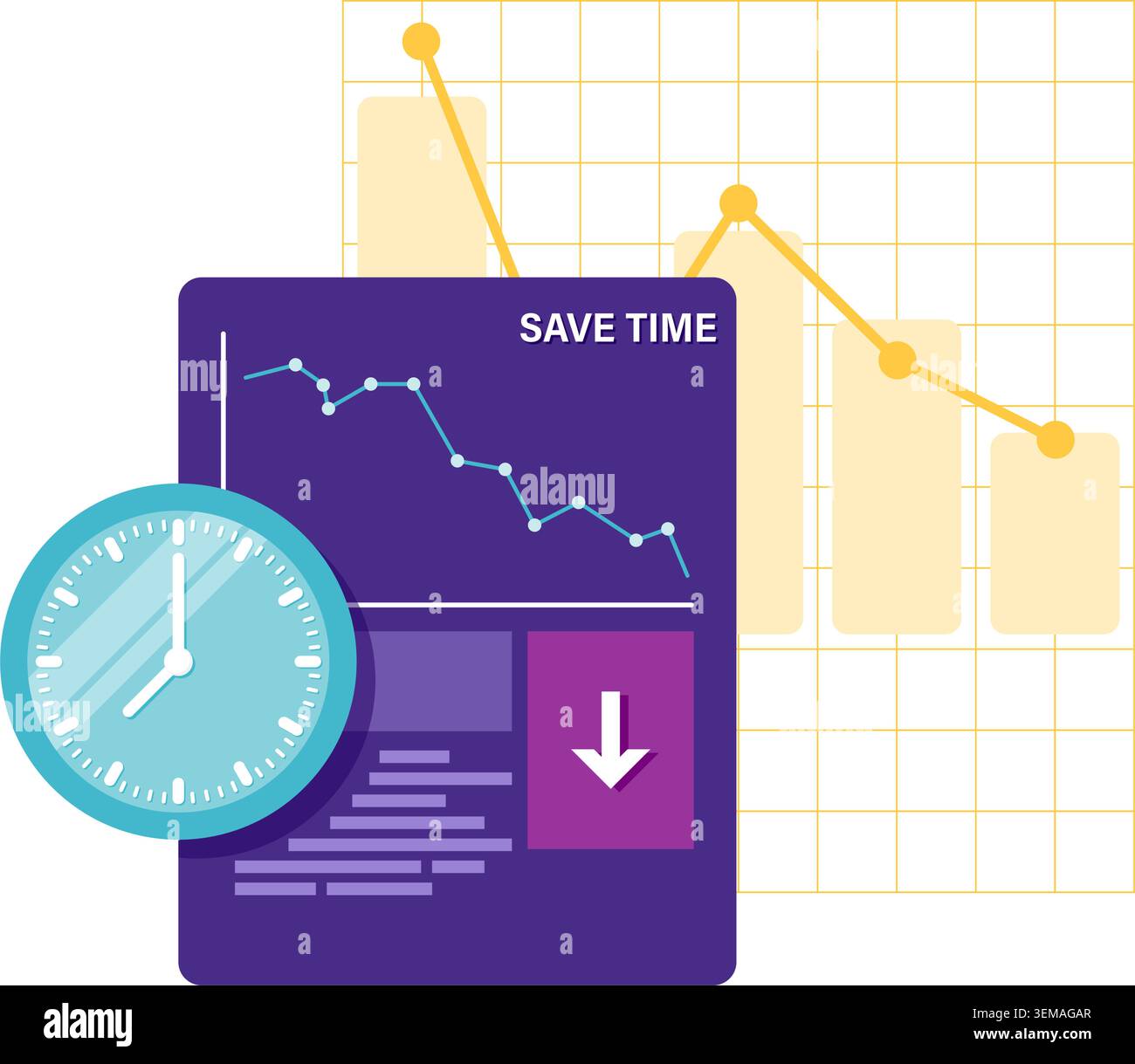 Efficiency Management Stock Vector