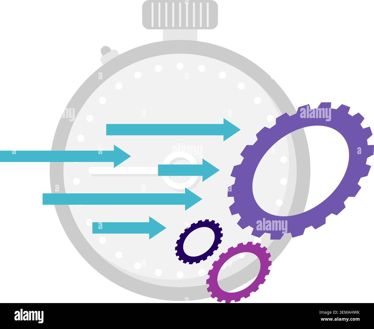 operational efficiency Stock Vector