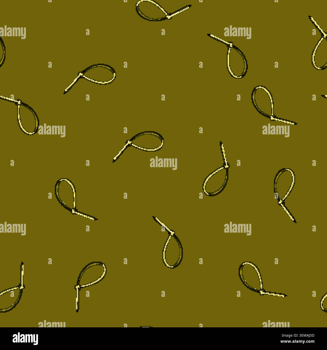 seamless pattern color cable ties cartoon vector Stock Vector