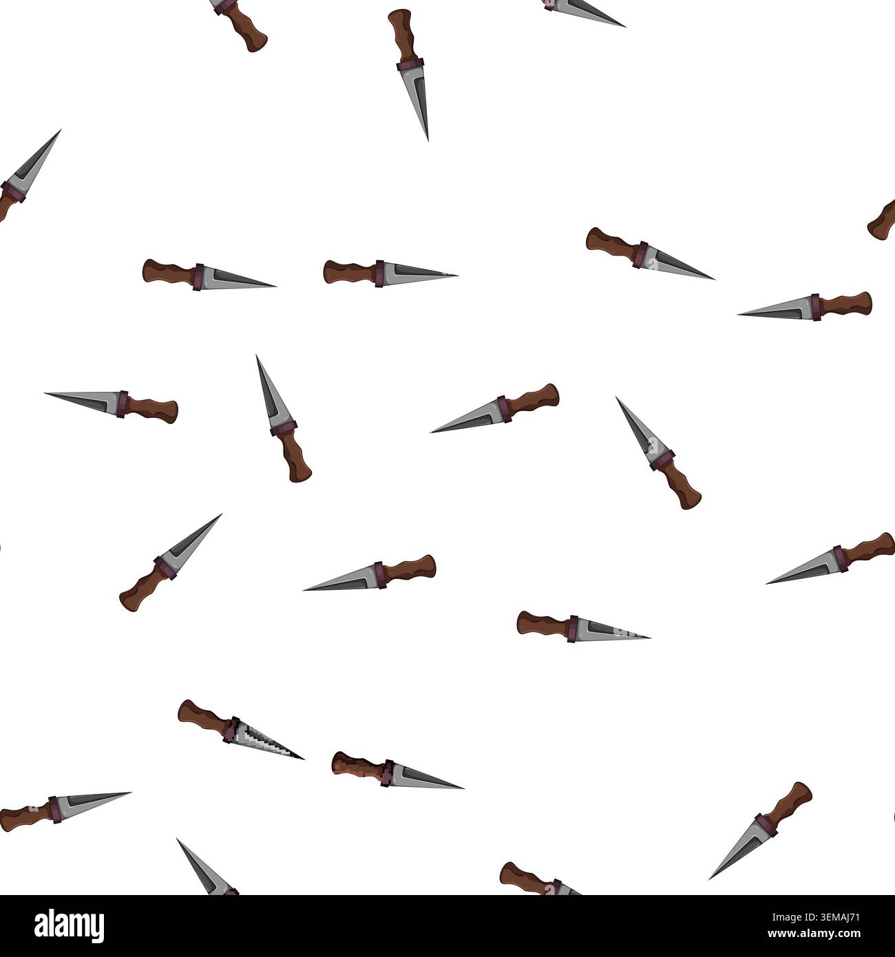 pattern blade medieval weapon cartoon vector Stock Vector