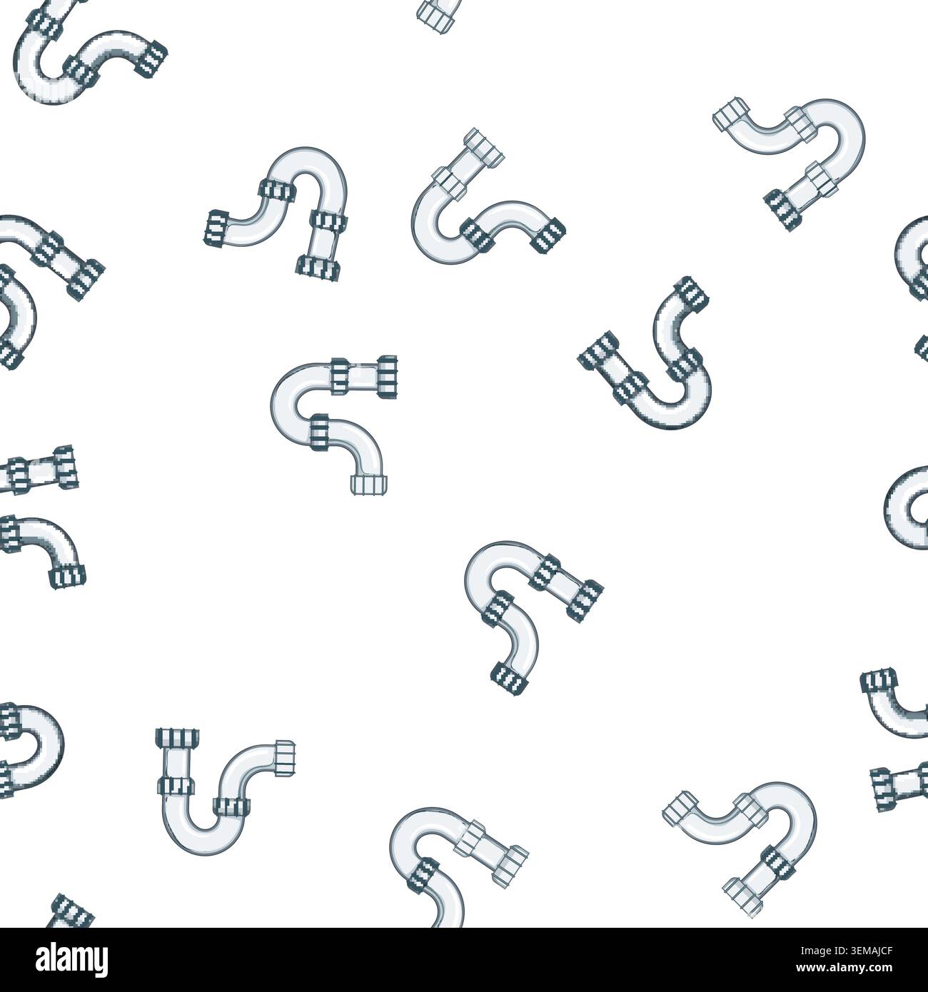 pattern age waste drain trap cartoon vector Stock Vector