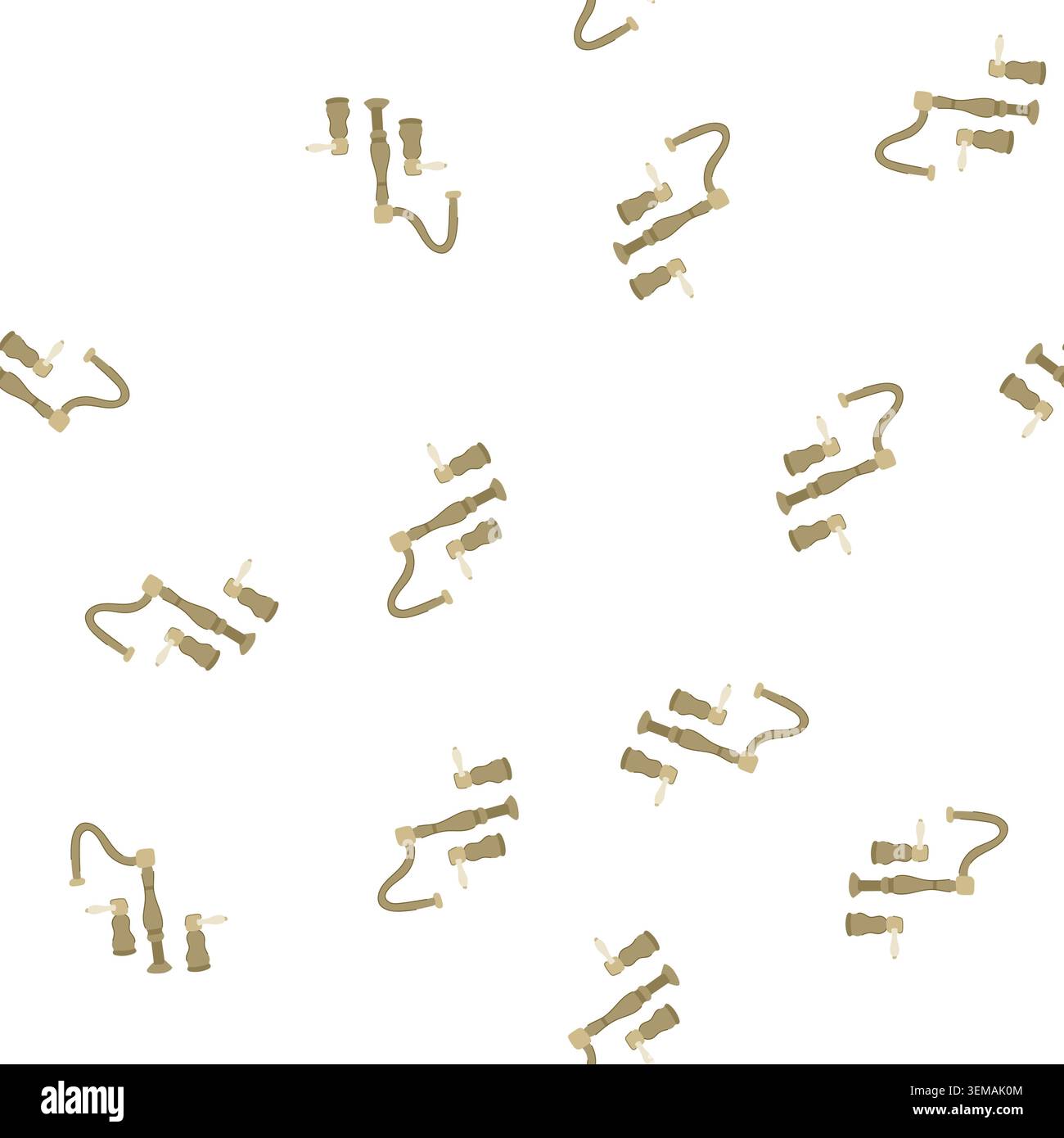 pattern sink kitchen faucet cartoon vector Stock Vector