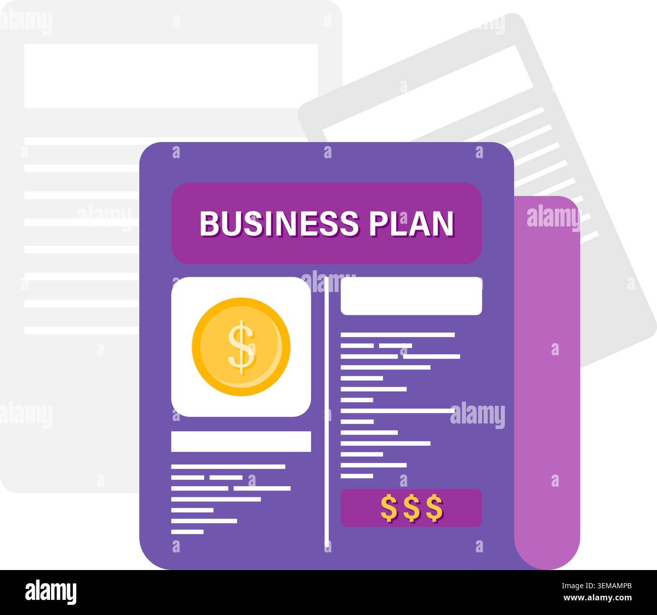 business plan Stock Vector
