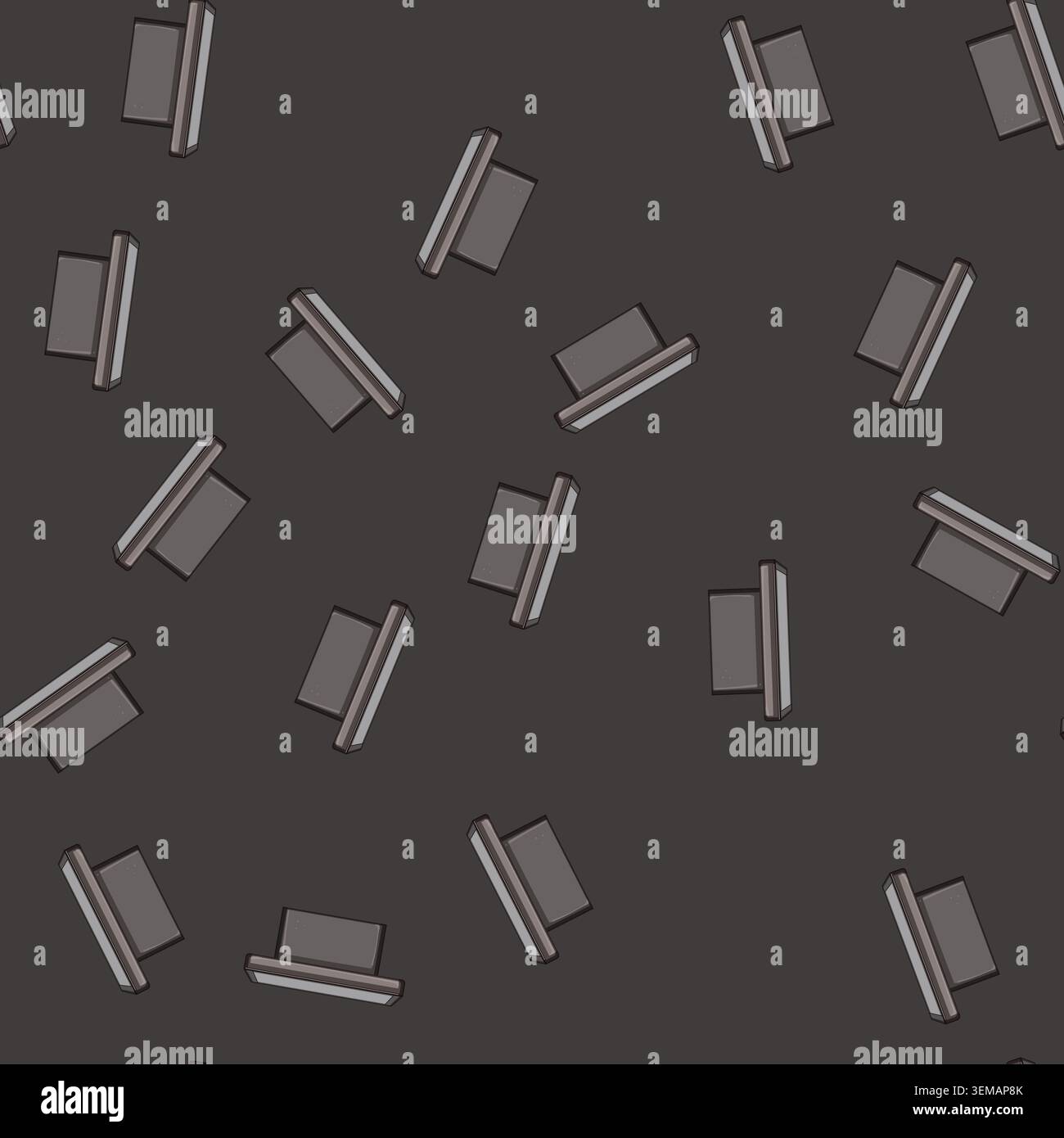 seamless pattern extractor range hood cartoon vector Stock Vector