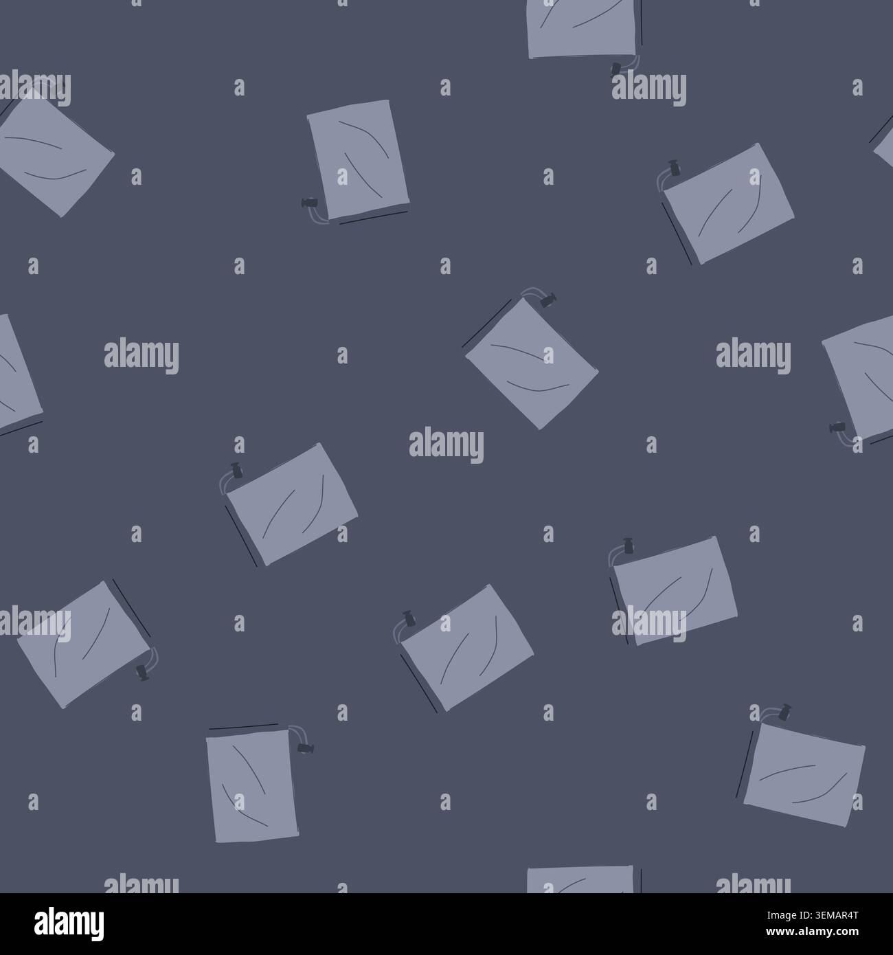 seamless pattern airtight compression bag cartoon vector Stock Vector