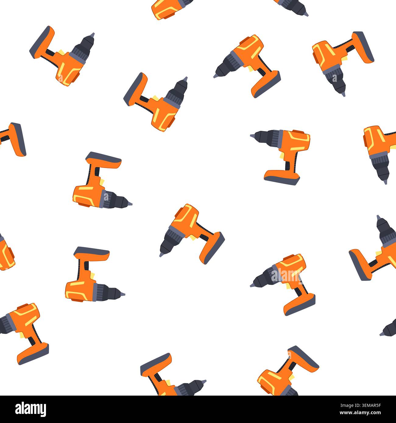pattern technology drill cartoon vector Stock Vector