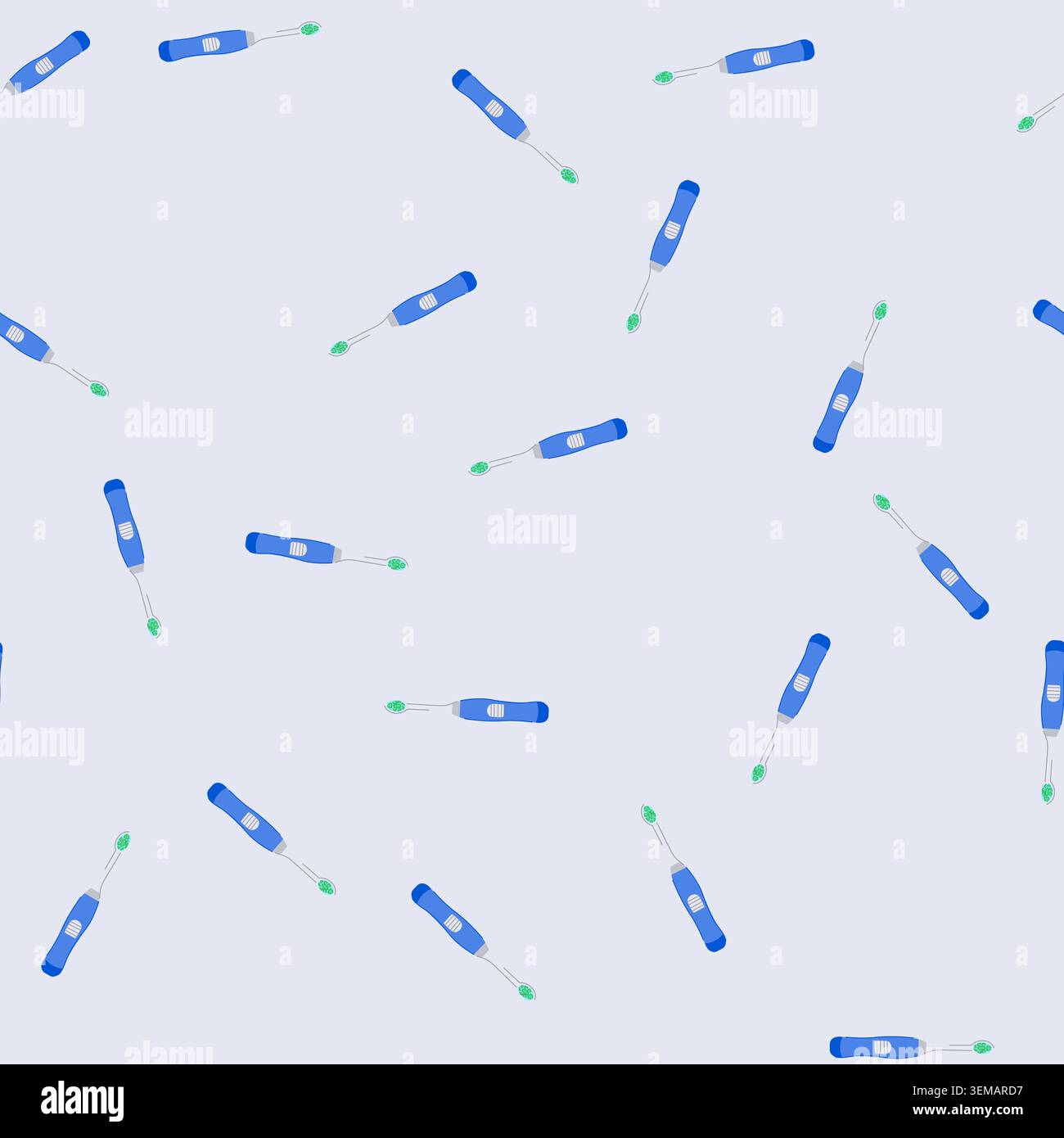 seamless pattern glass toothbrush dental cartoon vector Stock Vector