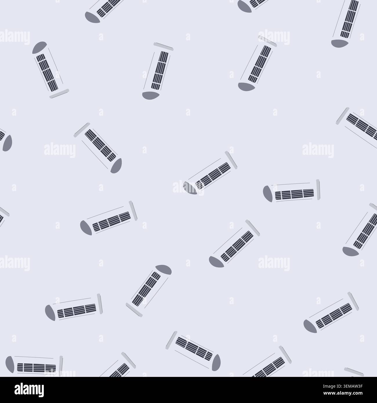 seamless pattern ductwork air conditioner cartoon vector Stock Vector