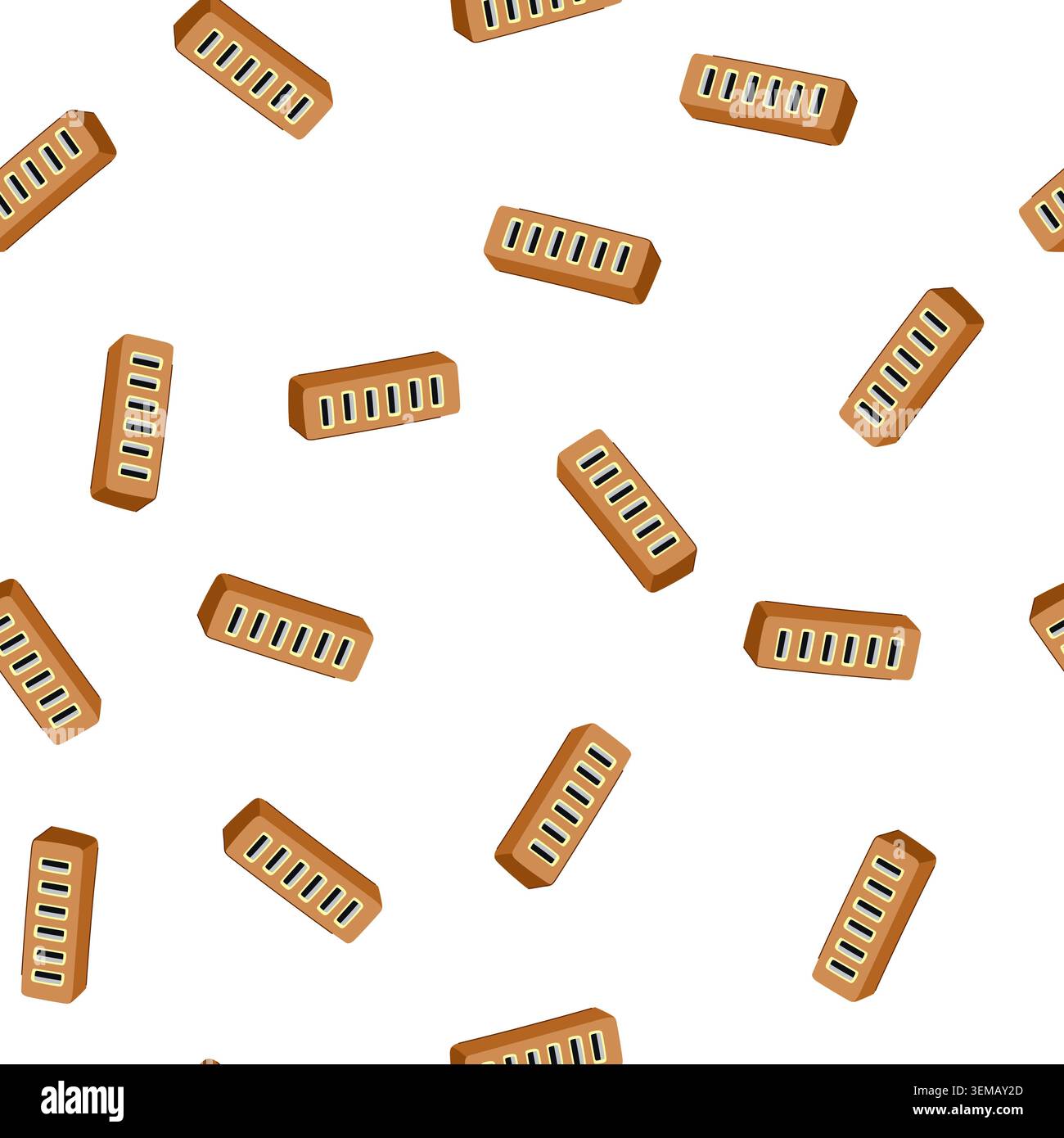 pattern port usb hub cartoon vector Stock Vector