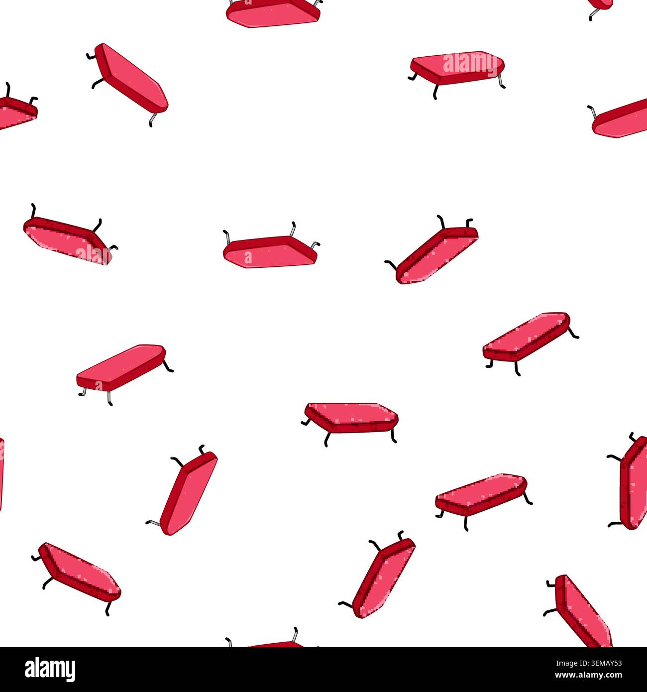 pattern cloth ironing board cartoon vector Stock Vector