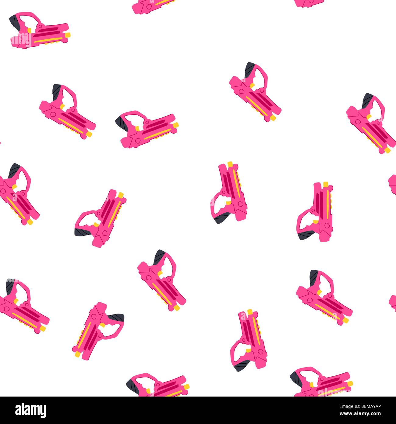 pattern team laser tag gun toy cartoon vector Stock Vector