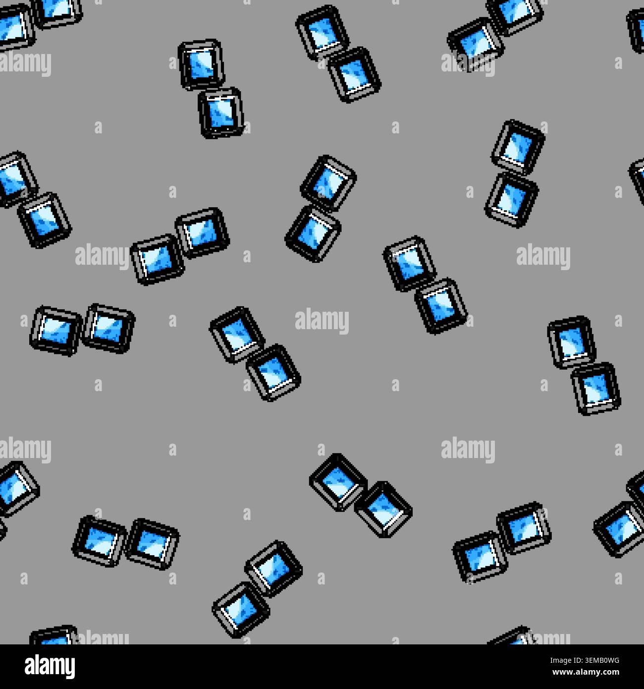 seamless pattern mens cufflinks cartoon vector Stock Vector
