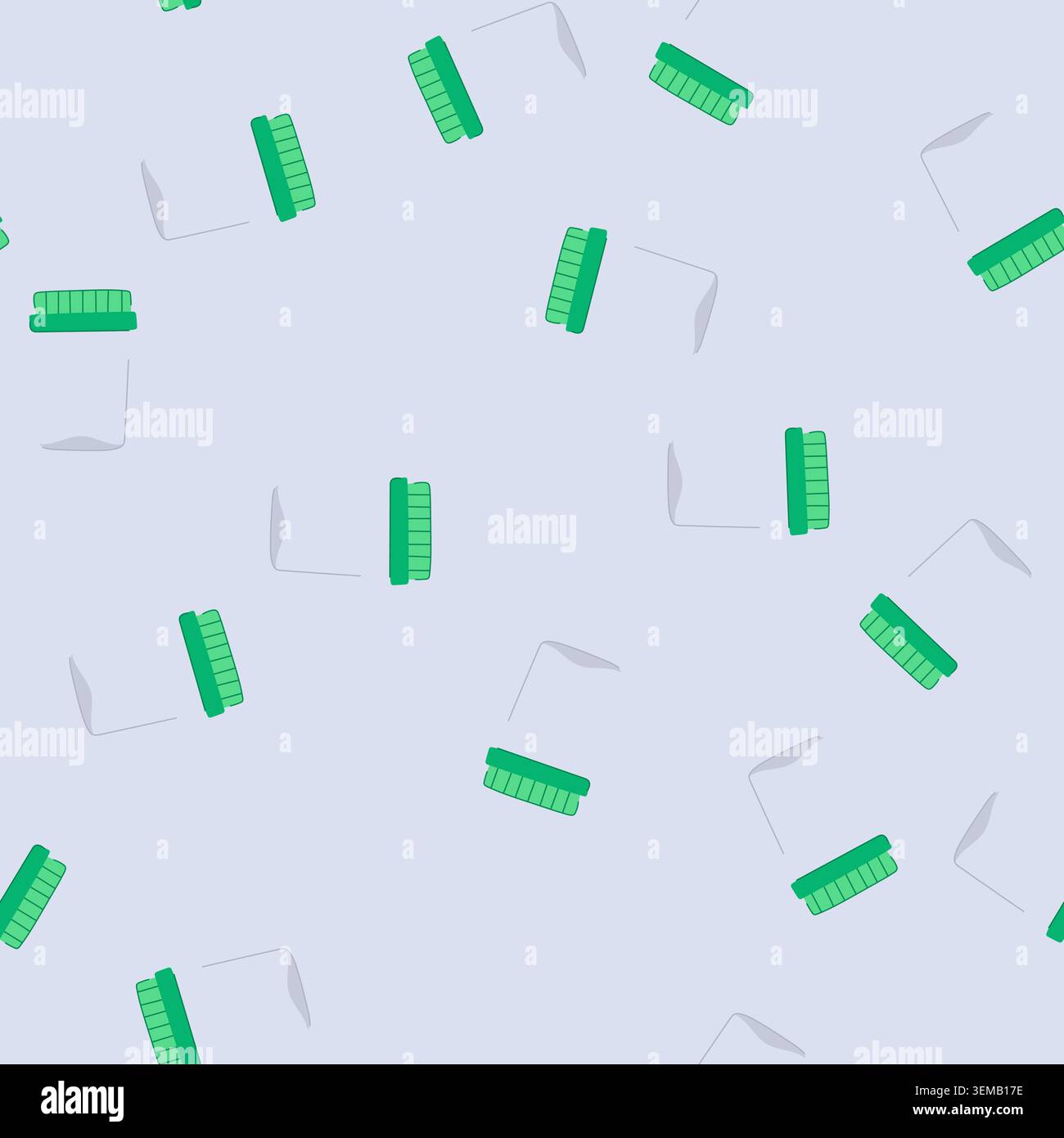 seamless pattern empty glass container cartoon vector Stock Vector