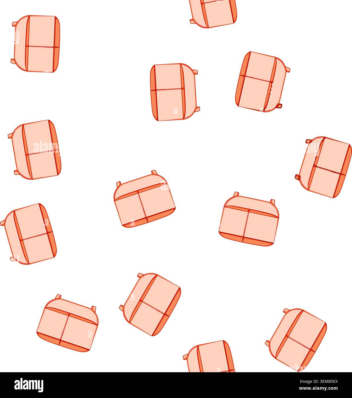 pattern mockup desk organizer cartoon vector Stock Vector