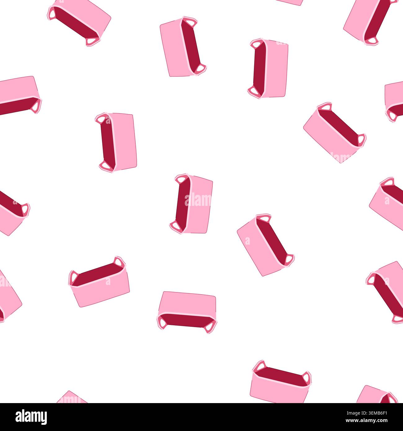 pattern empty basin plastic cartoon vector Stock Vector