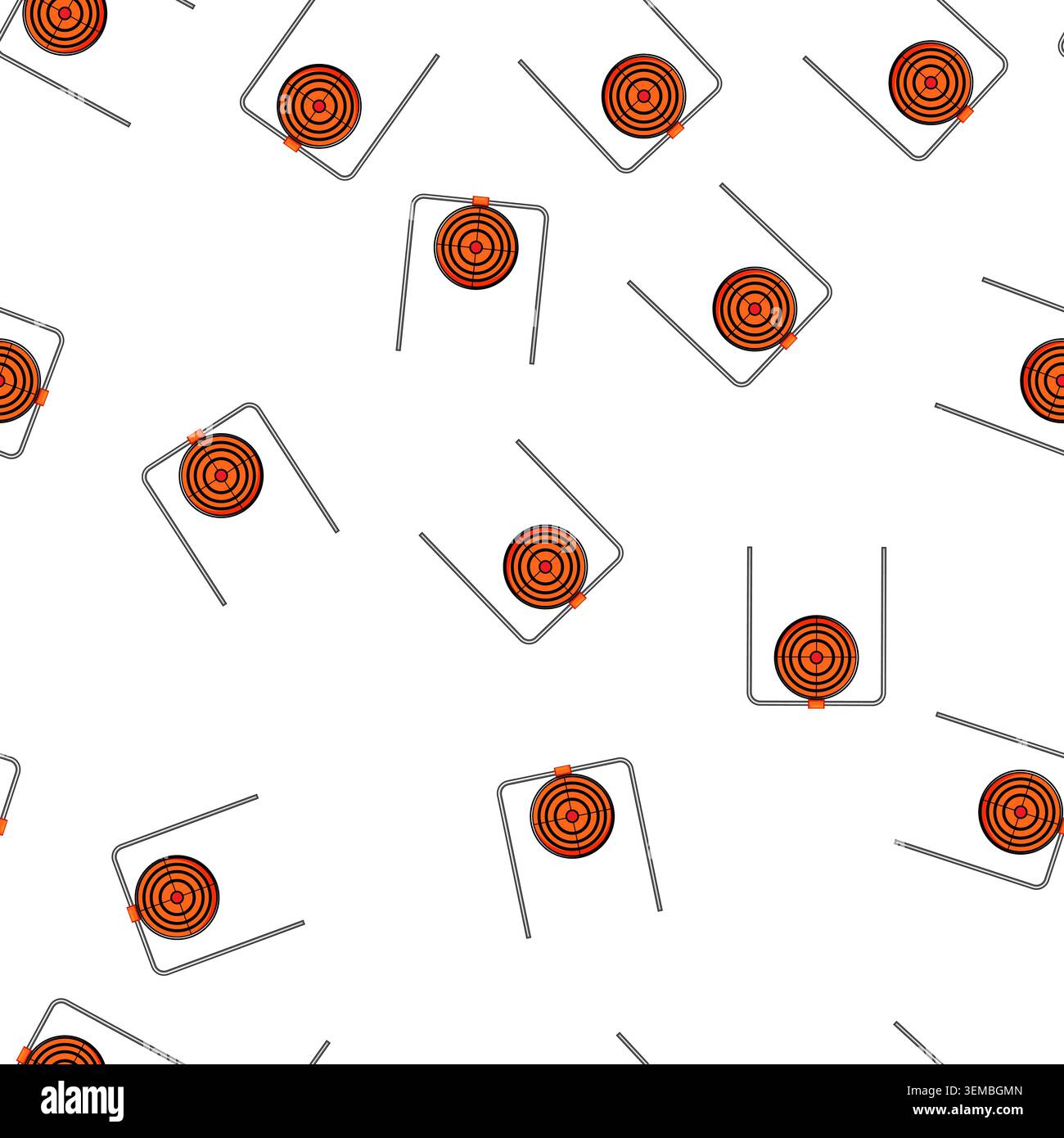 pattern arrow shooting target cartoon vector Stock Vector