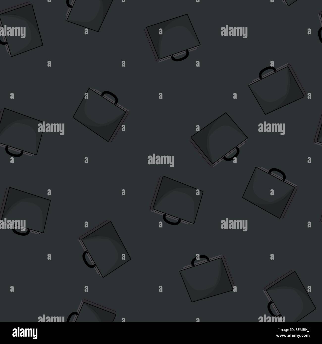seamless pattern businessman briefcase color icon vector Stock Vector