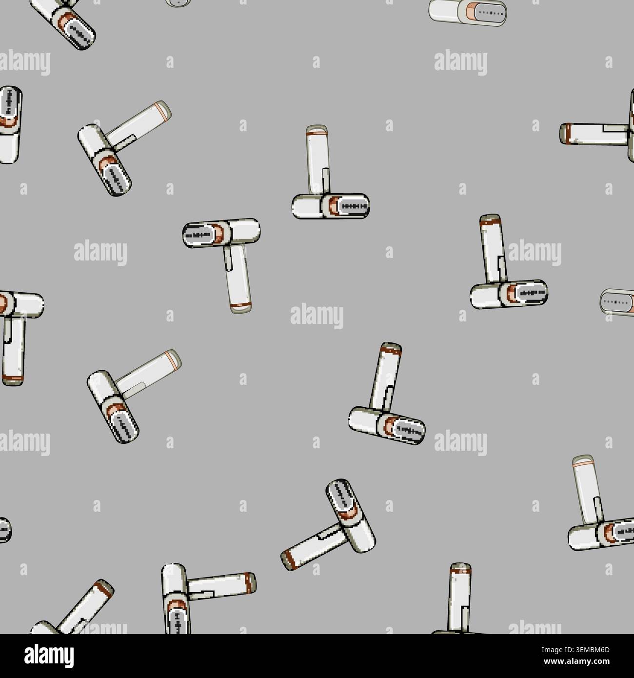 seamless pattern pictogram garment steamer cartoon vector Stock Vector