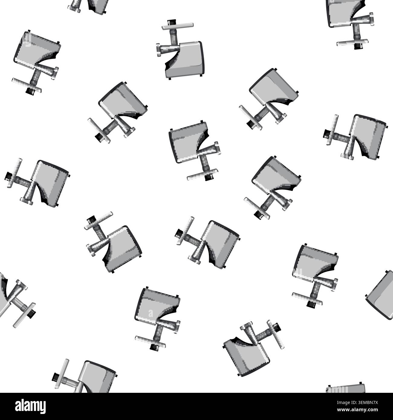 pattern machine meat grinder cartoon vector Stock Vector