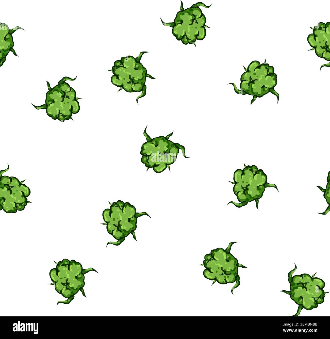 pattern indica weed bud cartoon vector Stock Vector