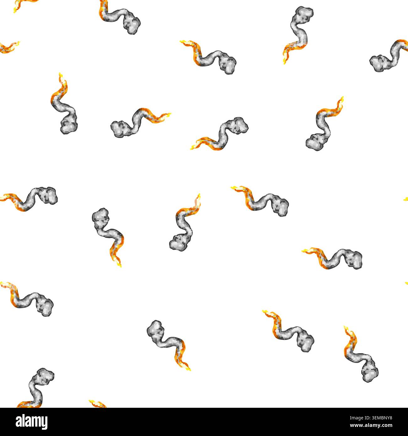 pattern velocity rocket fire trail cartoon vector Stock Vector