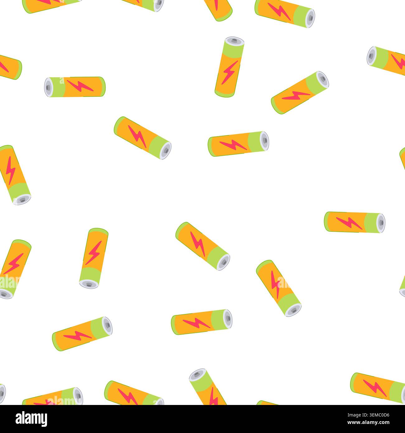 pattern sign battery energy cartoon vector Stock Vector